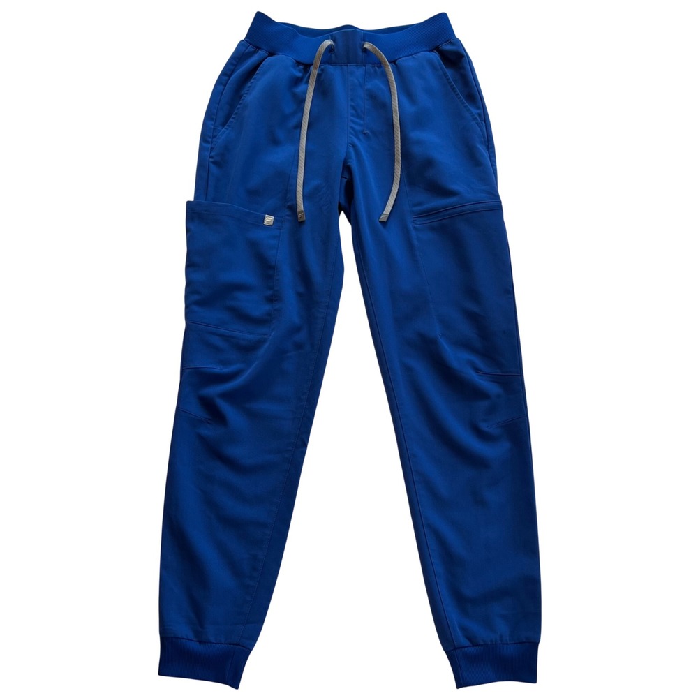 Fabletics Royal Blue Women's Cargo Medical Scrub Joggers Elastic Waist Size XS